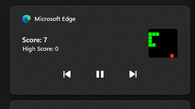 Snake: Windows Media Controls Edition